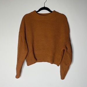 335-LINE & DOT Camel Cropped Sweater